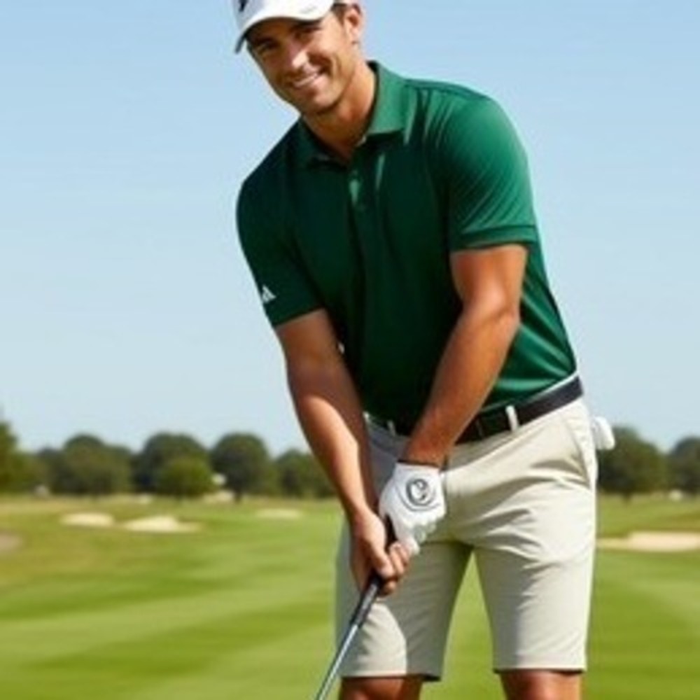 Adidas Men's Golf Polo Green Size L - Picture 4 of 9